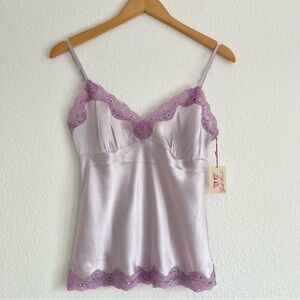 Gold Hawk Lilac Silk Camisole